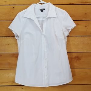 White collar shirt LG  12-14 blouse